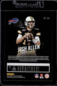 lot 70 image: 2018 Prestige Josh Allen Rookie Card #234