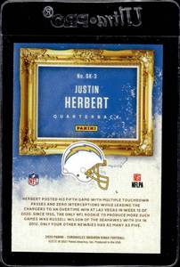 lot 71 image: 2020 Gridiron Kings Justin Herbert Rookie #GK-3