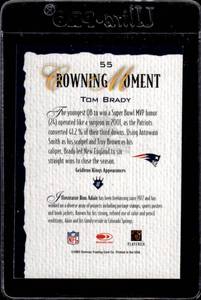 lot 62 image: 2002 Gridiron Kings Tom Brady #55 1st Gridiron Kings Card