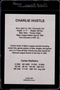 lot 63 image: 1995 JSW Pete Rose Charlie Hustle Autographed Card