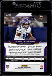 lot 91 image: 2020 Prizm Justin Jefferson Rookie #398