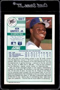 lot 96 image: 1989 Score Ken Griffey Jr. Rookie #100T