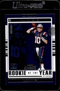 lot 87 image: 2021 Contenders Rookie of the Year Mac Jones Rookie Card