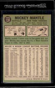 lot 16 image: 1967 Topps Mickey Mantle #150 HOFer