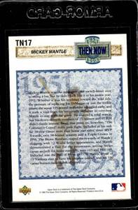 lot 29 image: 1993 Upper Deck Then & Now Mickey Mantle #TN17