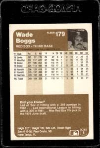 lot 30 image: 1983 Fleer Wade Boggs Rookie #179