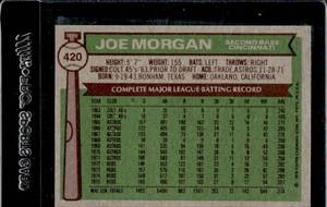 lot 36 image: 1976 Topps Joe Morgan #420