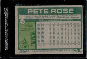 lot 40 image: 1977 Topps Pete Rose #450