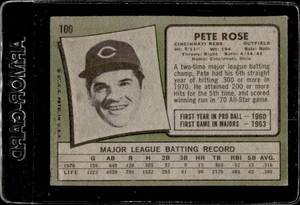 lot 28 image: 1971 Topps Pete Rose #100