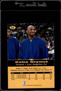 lot 135 image: 1996 All Sport PPF Kobe Bryant Rookie #11
