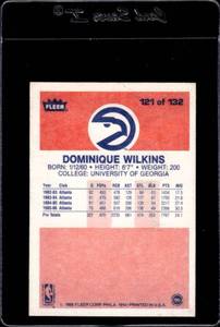 lot 140 image: 1986 Fleer Dominique Wilkins Rookie #121