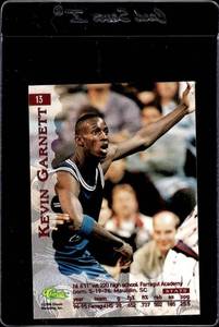 lot 142 image: 1995 Classic Assets Kevin Garnett Rookie #13