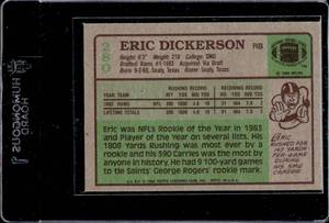 lot 146 image: 1984 Topps Eric Dickerson Rookie #280