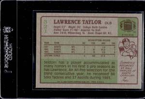 lot 149 image: 1984 Topps Lawrence Taylor #321