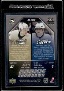 lot 103 image: 2005 Upper Deck Rookie Showdown Sidney Crosby & Alexander Ovechkin