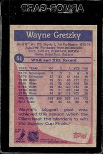lot 102 image: 1984 Topps Wayne Gretzky #51