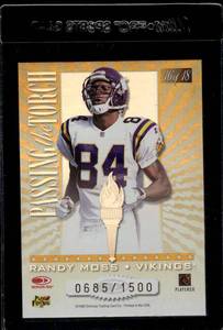 lot 109 image: 1999 Elite Passing the Torch Randy Moss & Cris Carter Serial #6851500