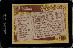lot 111 image: 1986 Topps Steve Young Rookie #374