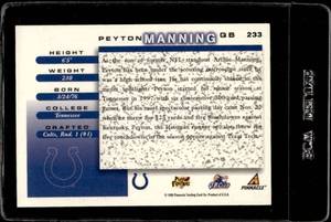 lot 113 image: 1998 Score Peyton Manning Rookie #233
