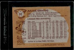 lot 119 image: 1981 Topps Julius Erving #30