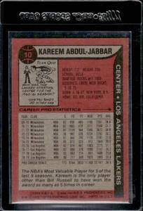 lot 122 image: 1979 Topps Kareem Abdul-Jabbar #10