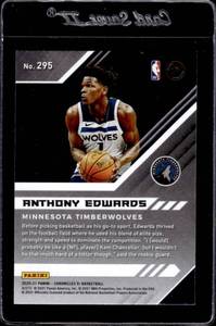 lot 163 image: 2020 Panini XR Anthony Edwards Rookie #295