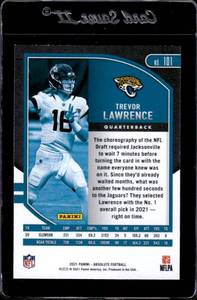 lot 167 image: 2021 Absolute Trevor Lawrence Rookie #101
