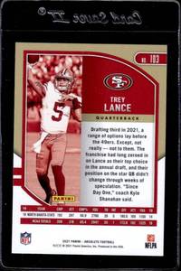 lot 173 image: 2021 Absolute Trey Lance Rookie #103