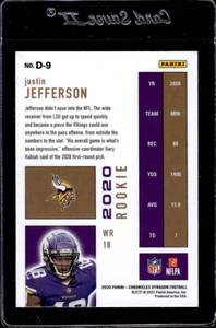 lot 174 image: 2020 Dynagon Justin Jefferson Rookie #D-9