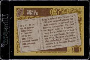 lot 183 image: 1986 Topps Reggie White Rookie #275