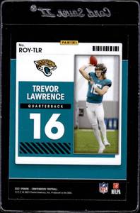 lot 190 image: 2021 Contenders Rookie of the Year Trevor Lawrence Rookie