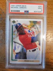 lot 84 image: PSA 9 Mint 1991 Upper Deck Michael Jordan Rookie #SP1
