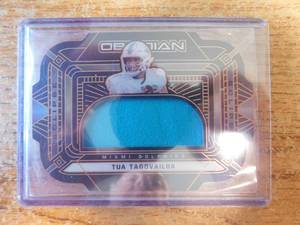 lot 159 image: 2021 Obsidian Jersey Tua Tagovailoa Serial #2775