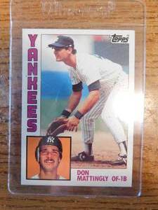 lot 162 image: 1984 Topps Don Mattingly Rookie #8