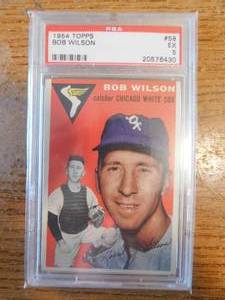 lot 196 image: PSA 5 1954 Topps Bob Wilson #58