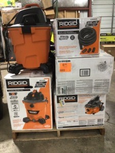 Lot of Mixed Assorted Ridgid  Tools, Hardware and Power Tools various models and conditions Customer Returns See Terms on Auction