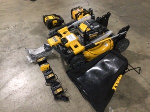 Lot of Assorted Dewalt Lawn Care Items Customer Returns See Terms on Auction