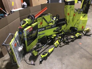 Lot of Mixed Ryobi Lawn Care Items Customer Returns See Terms on Auction