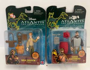 Two Disney Atlantis The Lost Empire Action Figures NIB