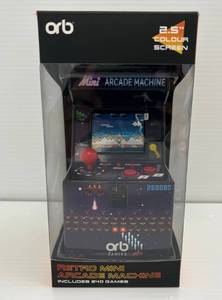Orb Brand Retro Mini Arcade Machine 2.5 Clored Screen Includes 240 Games NIB