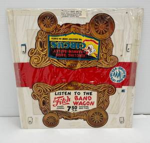 Vintage Fitch Band Wagon Radio Show Store Display Diecut Bandwagon with Cast Members - WWII Era