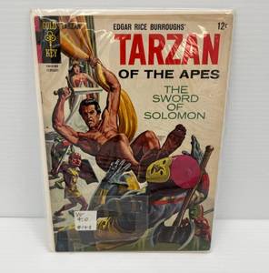 Vintage Gold Key Edgar Rice Burroughs Tarzan Of The Apes The Sword Of Solomon Comic Book In Plastic