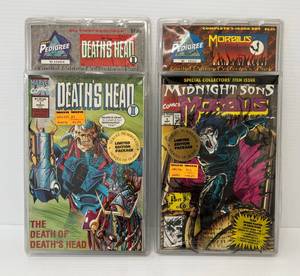Pair Of Treat Pedigree Collection Marvel Comics Inclluding Death Head II, Midnight Sons Morbus And Morbus Vs. Spiderman NIB