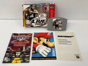 Vintage Nintendo 64 NBA Live 2000 With Original Box And More