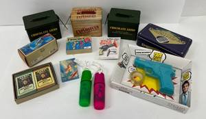 Group Of Fun Items Including Chocolate Ammo, Diving Sub And More