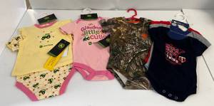 Group Of Brand New Baby Cloths Iincluding John Deere, Carhartt And More