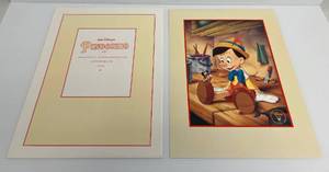 Walt Disney Pinocchio Eclusive Commemorative Lithograph 1993