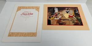 Walt Disney Snow White And The Seven Dwarfs Exclusive Commemorative Lithograph 1994