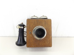 Antique Leich Electric Modernized Wood Wall Phone