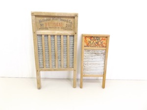 2 Antique Wood Washboards&nbsp